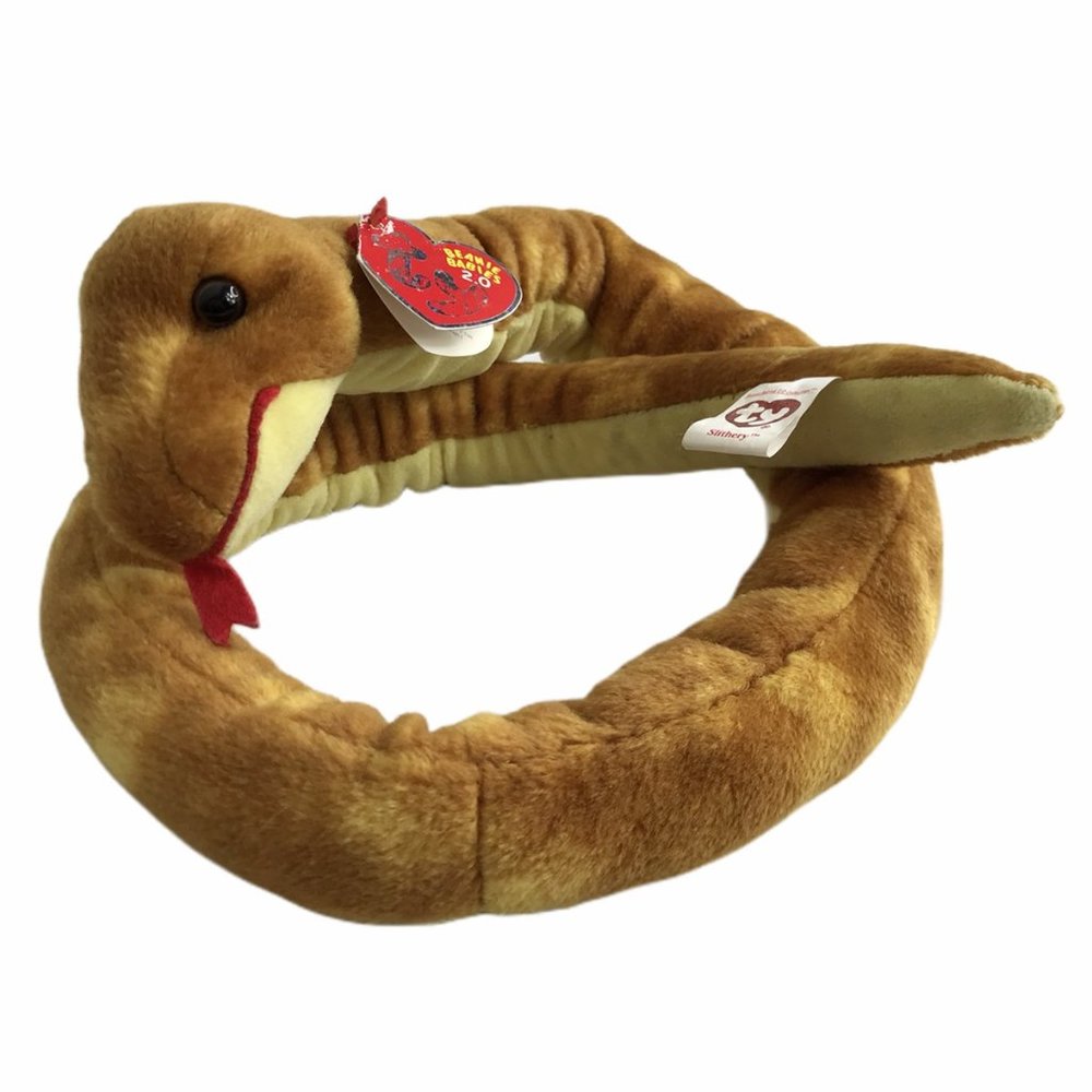 Plush Stuffed Animal Toy TY Beanie Snake Slither